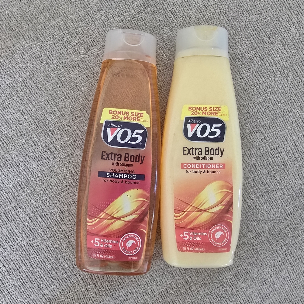 Extra Body Shampoo and Conditioner Set - Orange and Cream
